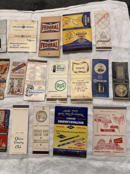 Vintage 1930/40s US Matchbook Collection Tobacco etc (#2) Carousel 6
