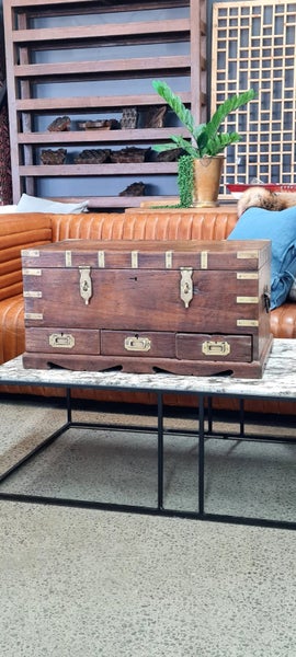 Original Brass Bound Travellers Chest Carousel 1