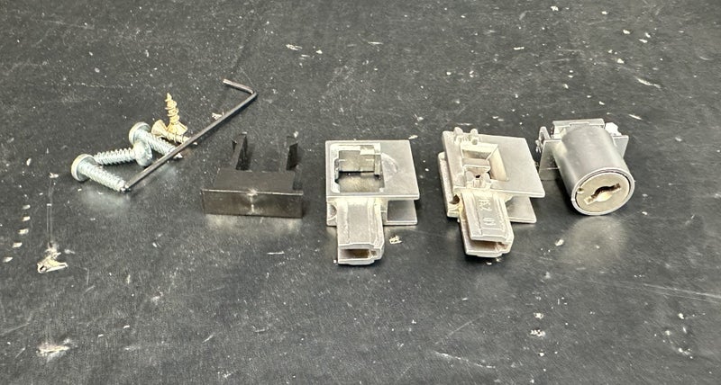 Hafele Slido End Cap Cylinder Lock Piece (No Key) - $1 Res (PU36 Cubby) Carousel 1