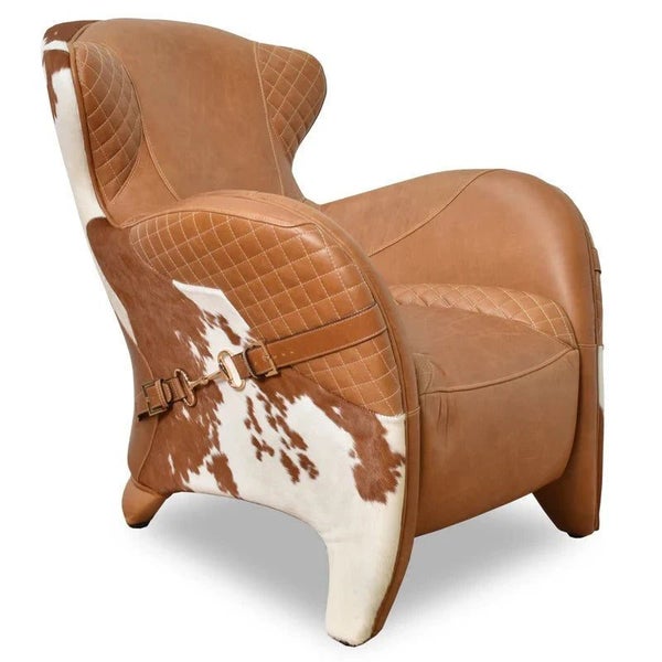 Stallion Vintage Leather Saddle Armchair Carousel 1