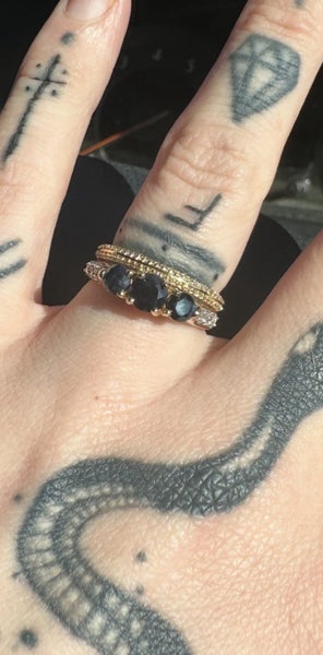 Blue Sapphire Gold Ring 5 1/262863232386306112