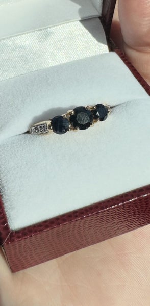 Blue Sapphire Gold Ring 5 1/262863232386306115