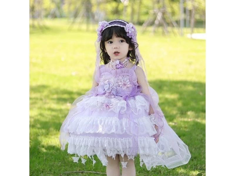 Lolita Flower Wedding Vest Princess Dress Flower Children's Dress Summer Girls' Carousel 1