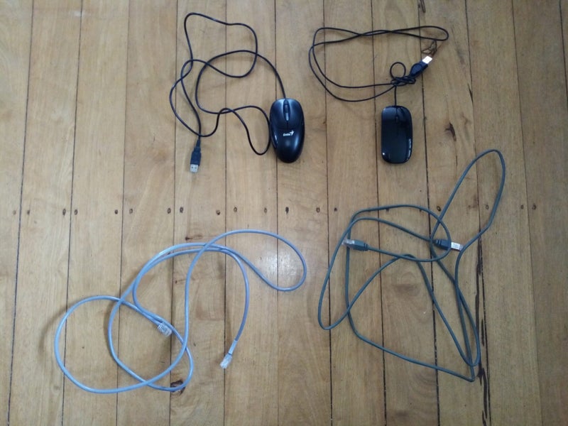 X1 Genius mouse plus one other and some cables Carousel 1