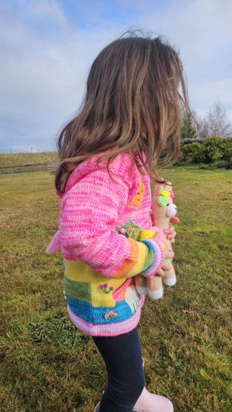 Kids Peruvian Handmade Hooded Jumper62863220449155114
