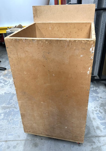 Wooden Storage Box On Wheels - $1 Reserve (Out Back Racking Area) Carousel 2