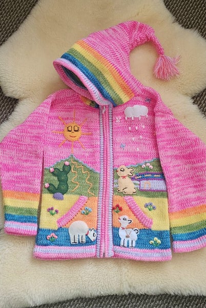 Kids Peruvian Handmade Hooded Jumper62863220449155111