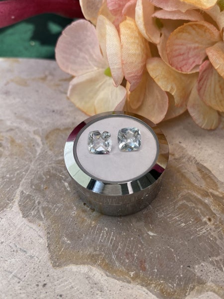 $1 RES ~ $1500 Buy Now * 2.49ct Aquamarine Pair Cushion Cut62864731466499113