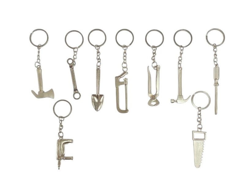 Creative Tool Keychain 9pcs Assorted Designs Carousel 1