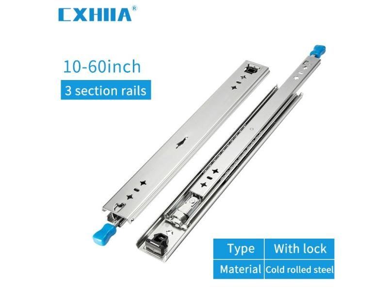 CXHIIA Slide Rail Heavy Duty Drawer Runners 250mm 300m 350mm 400mm 450m 500mm Carousel 1