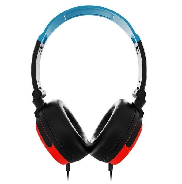 4Gamers C6-50 Wired Gaming Headset (Neon Blue & Red) Carousel 2