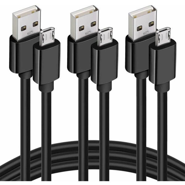 Micro USB Cable [3 PACK] 1M Fast Charging Charger Long Cord For Android Samsu... Carousel 1