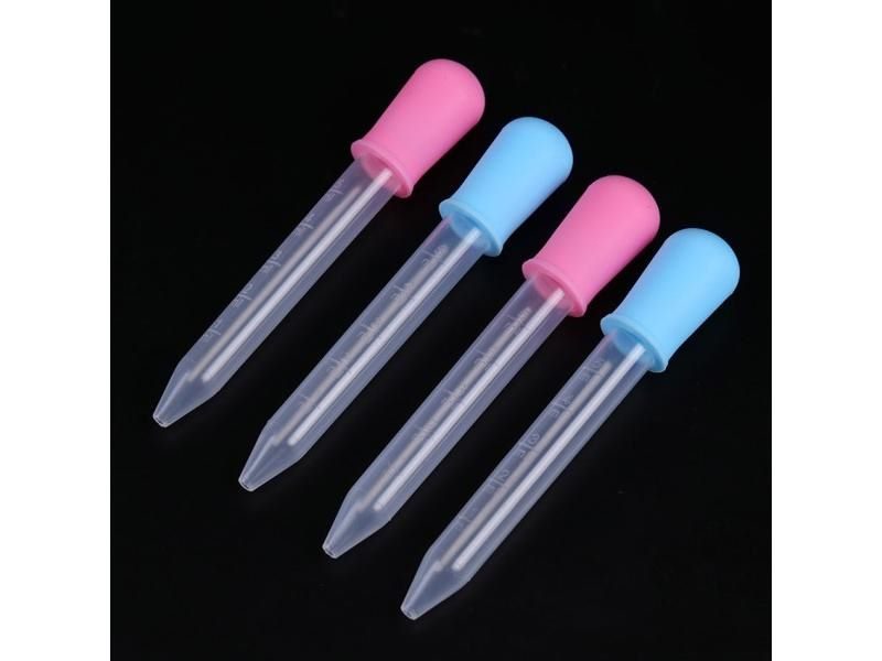 5PCS 5ml Small Silicone Plastic Pipette Dropper For School Lab Supplies Carousel 1