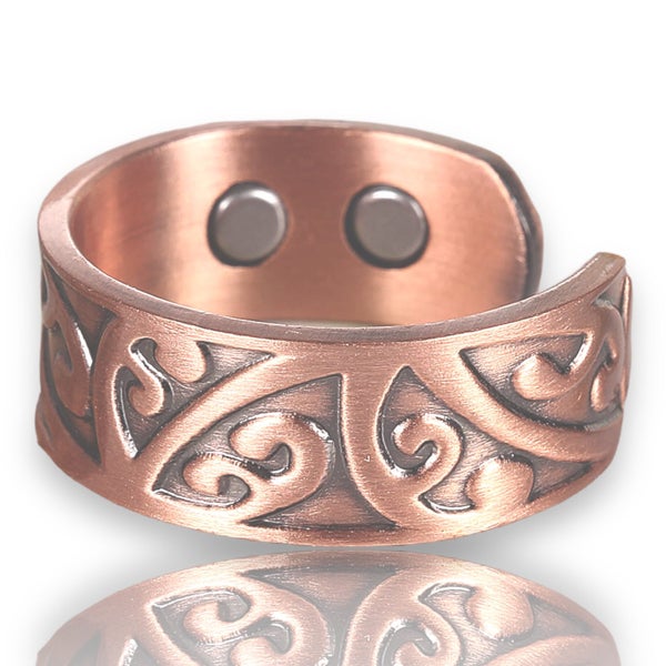 Copper Ring 100% solid Copper 4 Magnets Stingray Carousel 2
