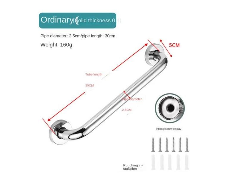 Bathroom Tub Toilet Handrail Stainless Steel 230mm-600mm Disabled Elderly Carousel 1