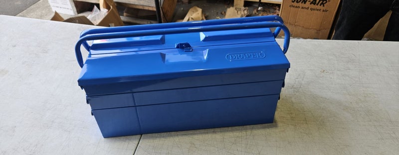 Draper Extra-Long Four Tray Cantilever Tool Box, 495mm, Blue - $1.00 Reserve Carousel 1