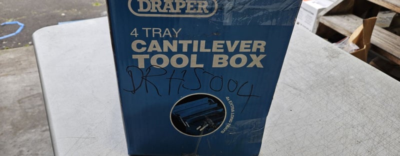Draper Extra-Long Four Tray Cantilever Tool Box, 495mm, Blue - $1.00 Reserve Carousel 6