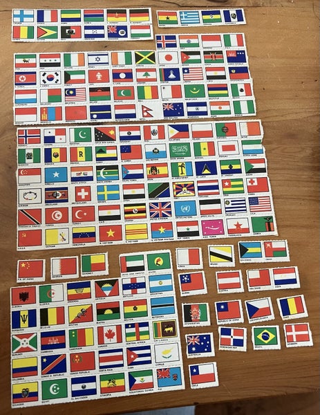 Vintage Flags and Crest Gummed Stickers Carousel 2