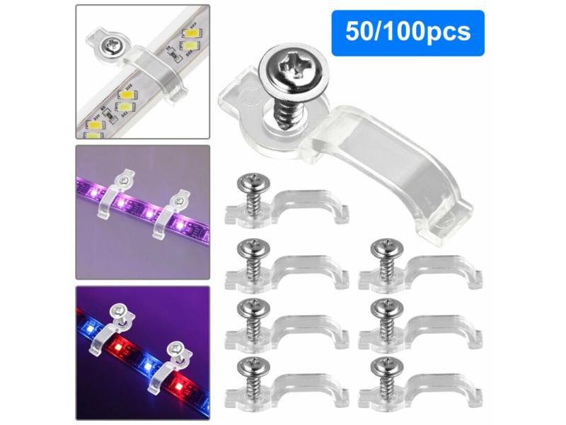 50/100 Mounting Brackets-Clip One-Side Fixing Screws Clips For Carousel 1