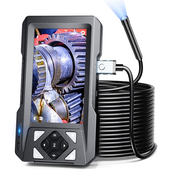 4.3'' Endoscope Camera With Light Inspection Borescope Camera 1080P HD With 8 Carousel 1