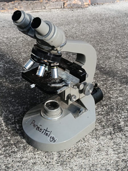 Vintage Olympus Japan Microscope Carousel 1