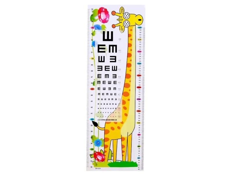 1pcs Kid Cartoon Measuring Height Ruler Chart For Room Decoration Carousel 1