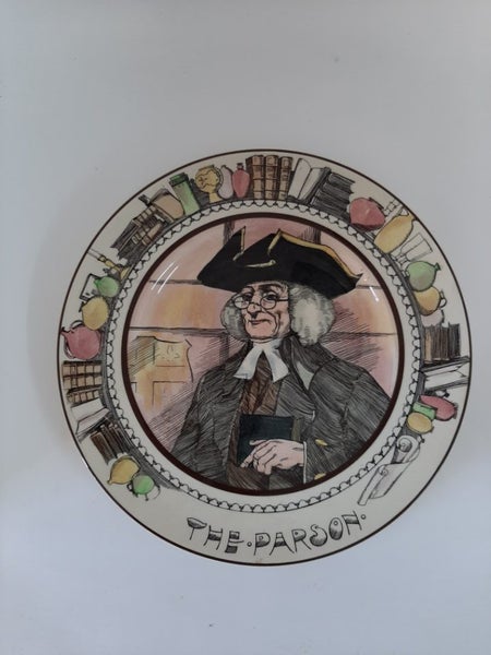 Antique Royal Doulton Dr Johnson Cheshire Cheese & vintage plate, "The Parson"62863855812609112