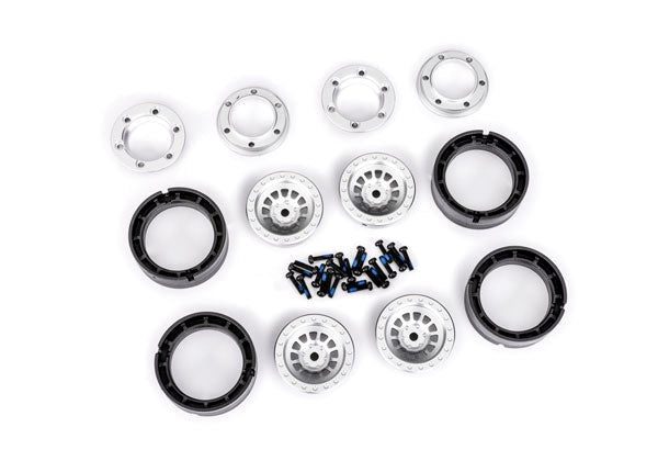 Traxxas 9881-SLVR Wheels 1.0 Alum Silver (4) Carousel 1