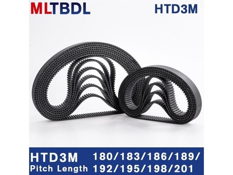 HTD 3M Timing Belt 6/9/10/15mm Width RubbeToothed Belt Closed Loop Synchronous Carousel 1