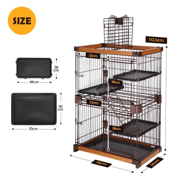 Pet Cat Cage House Carousel 13