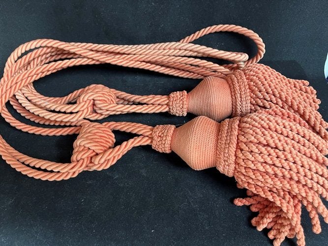Pair Of Rope Tassel Curtain Tieback Carousel 8