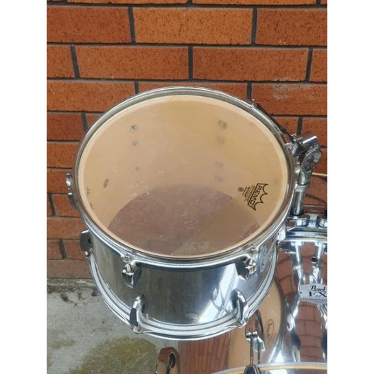 PEARL EX Export 4 PC Drum Set - Mirror Chrome Wrap * ($1 RESERVE 3 DAYS ONLY) *62866851313921112
