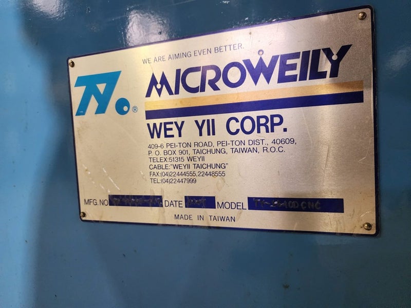 Microweilly CNC Lathe TY1540D62863219571585112