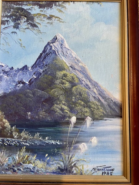 An ORIGINAL Acrylic of Mitre Peak by Noelene Johnstone62854318702722111