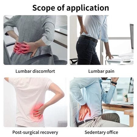 Self-Heating Lower Lumbar Support Belts Back Relax Disc Decompression Brace Carousel 11