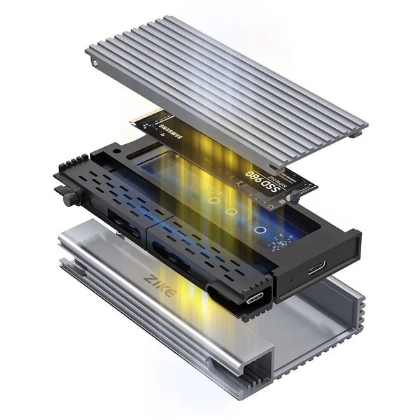ZikeDrive Z666 USB4 40Gbps NVMe M.2 SSD Enclosure62864728971137113