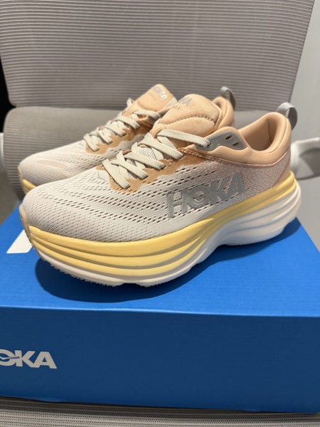 Hoka One One Running Shoes - Beige/Yellow (Brand New in Box) EU 39 1/3 Carousel 1