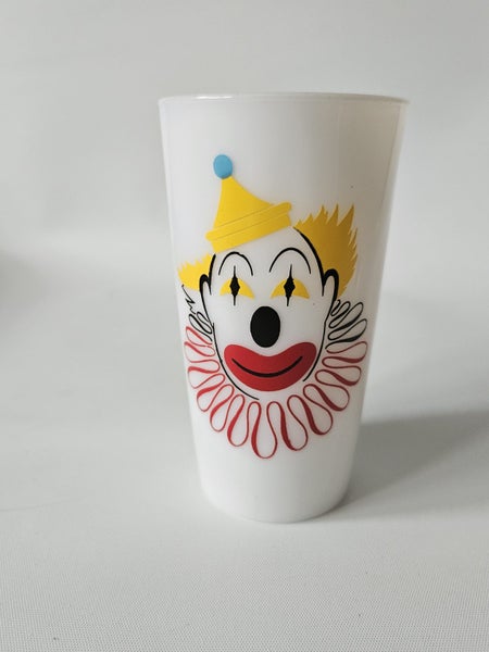 Cool Vintage ANCHOR HOCKING Clown Tall Glass62863855603714111