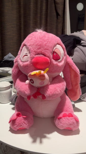 Brand new girl pink stitch holding toy Carousel 1