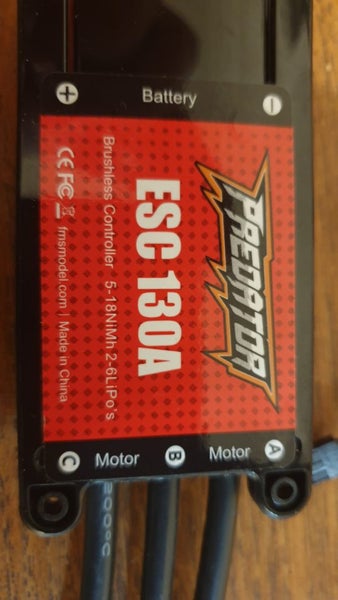 PREDATOR 130AMP 2-6S ESC WITH 15AMP UBEC Carousel 1