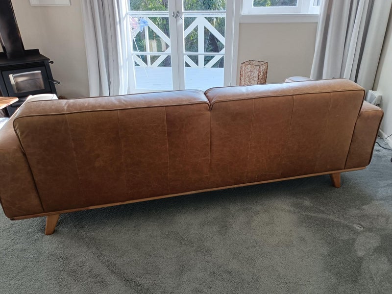 Carson Leather Sofa-3 Seater Vintage Brown62863852600195114