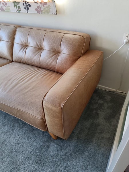Carson Leather Sofa-3 Seater Vintage Brown62863852600195112