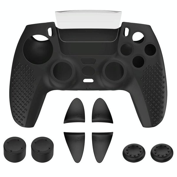 Parallel Black Polka Dot Silicone Joystick Cover For Ps5 Controller Carousel 1
