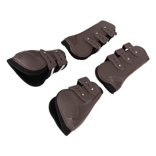 thickened horse legguard horse leggings horse supply 1Set PU Horse Legguard Leg Carousel 1