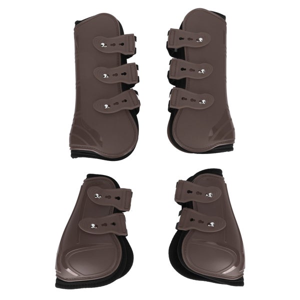 thickened horse legguard horse leggings horse supply 1Set PU Horse Legguard Leg Carousel 8