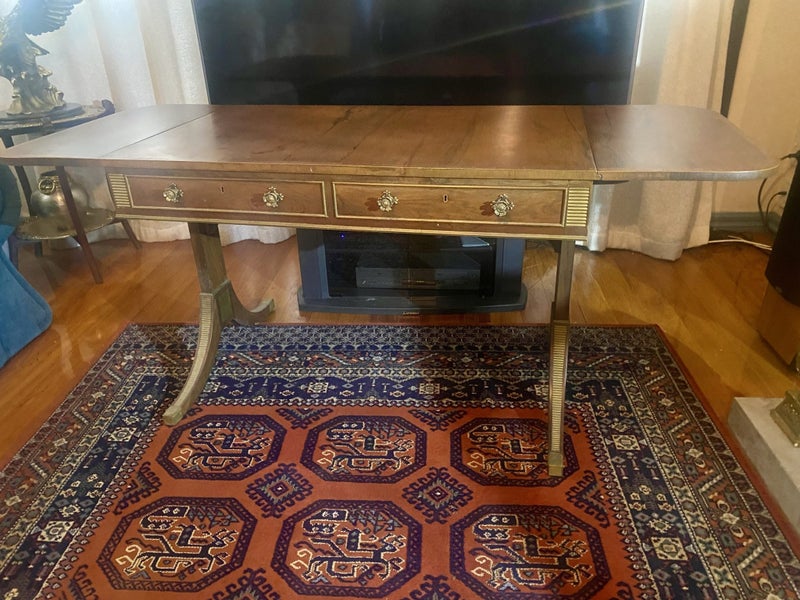 Edwardian Rosewood brass inlaid side table62863242157059111