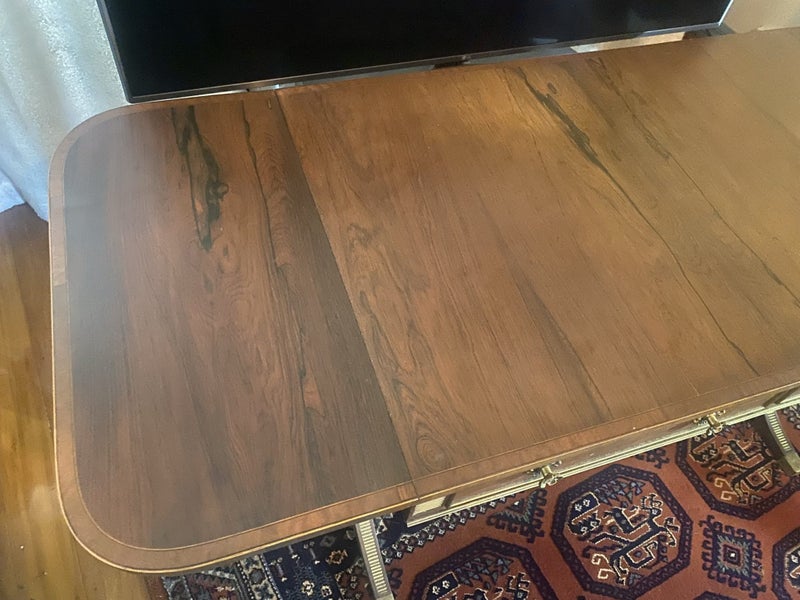 Edwardian Rosewood brass inlaid side table62863242157059113