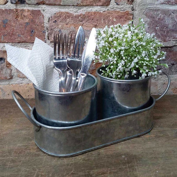 2 Pots With Oval Tray by Backyard Carousel 1