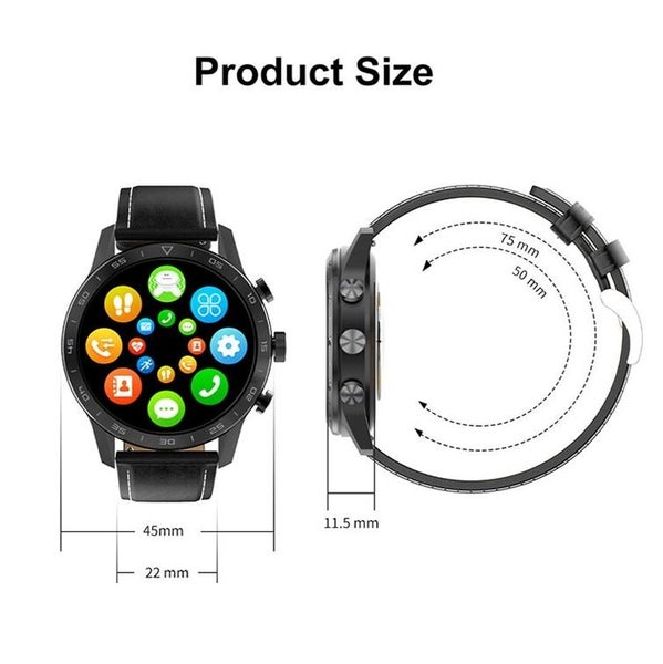 Parallel Smart Dual Display Analog Digital Call Watch Silver Silicone Carousel 2