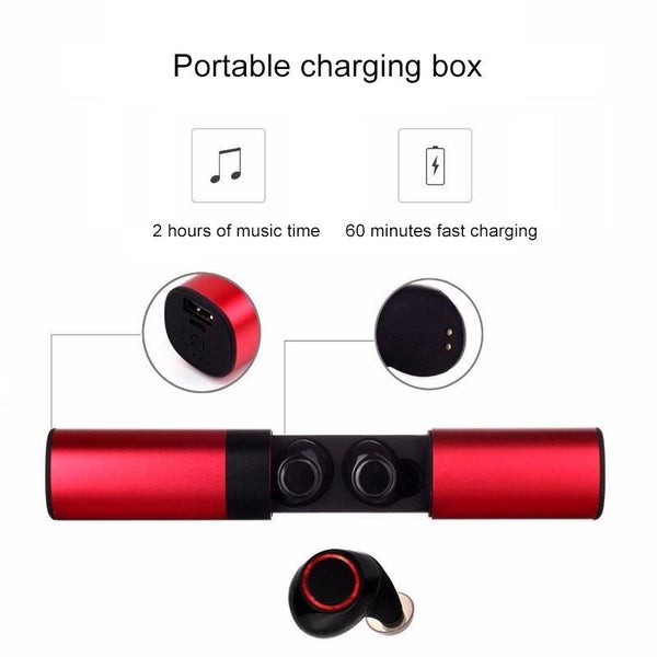 Parallel Wireless Tws Bluetooth V5.0 Earphones With Drawer Type S2 Design Gold Carousel 2